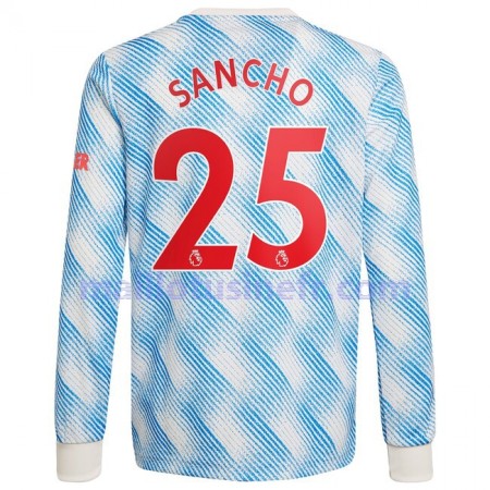 Maillot de Foot Manchester United Jadon Sancho 25 Extérieur 2021-22 Manches Longues Maillot de Foot Manchester United Jadon Sancho 25 Extérieur 2021-22 Manches Longues